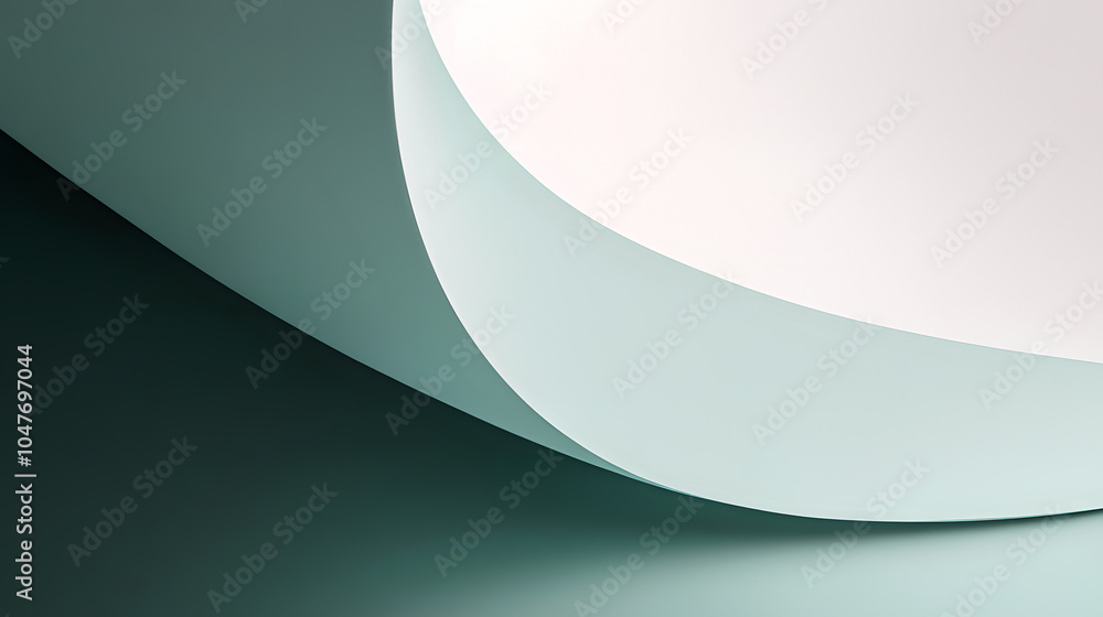 Poster Elegant Curves of Soft Color and Shape Forming a Tranquil Backdrop in a Modern Artistic Setting