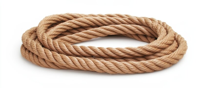 Brown Rope in Two Parallel Lines