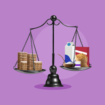 Price, commodity, money, scale, balance, weighting, financial, inflation, Weighing scale, Turnover, Customer, Food insecurity, Supermarket, Commercial activity, Adversity, Savings, Food, Poultry