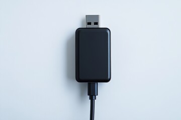 USB cable with standard A and micro-USB standard B connectors for connecting smartphones to PCs and other devices on a white background.