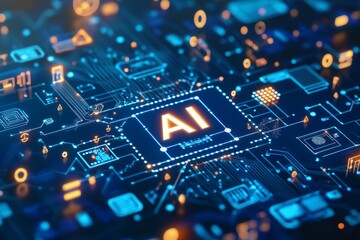 Fototapeta premium AI circuit boards 