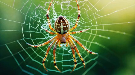 Obraz premium A Spider in its Web