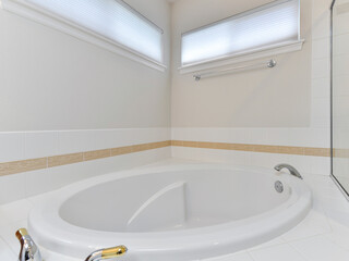 Modern residential bathroom interior