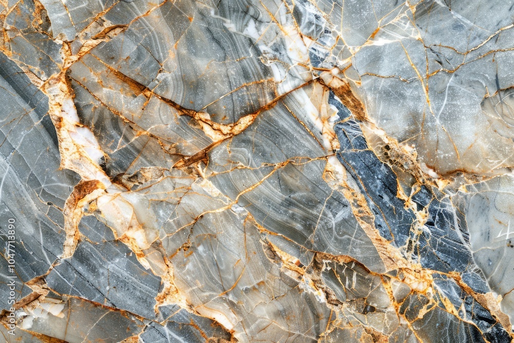 Poster close-up shot of a marble surface with intricate patterns and textures