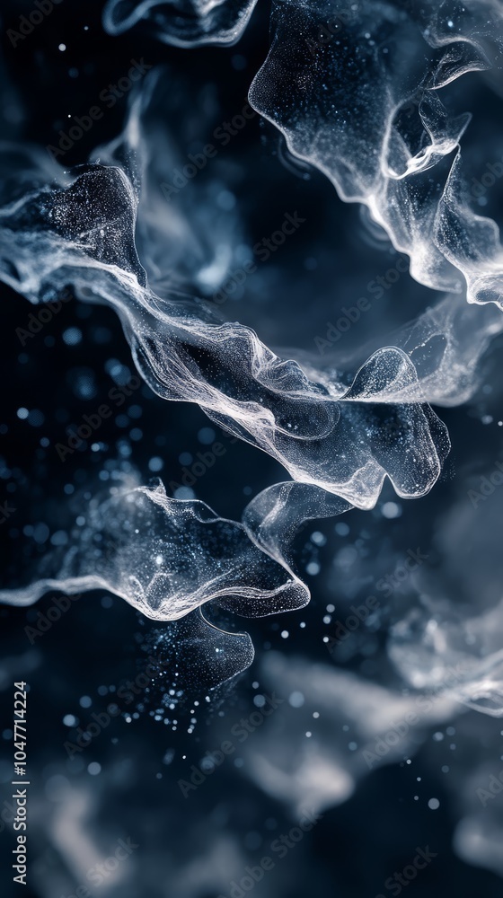 Aufkleber abstract swirling patterns of light and shadow create a fluid, ethereal atmosphere.