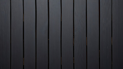 Dark wooden planks with vertical arrangement and subtle grain, elegant texture, minimalistic style, with copy space