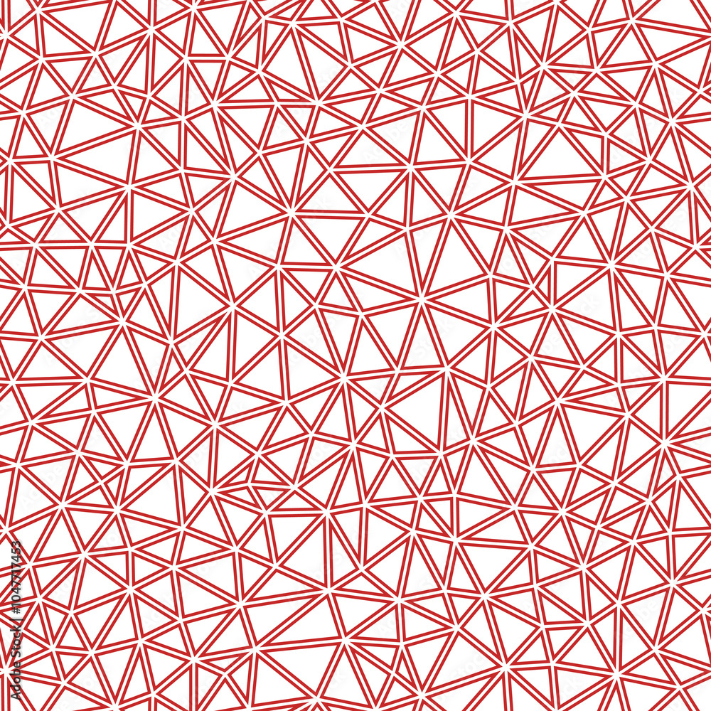 Poster tileable abstract background. small triangles size. solid color style. geometric shapes outlined. re