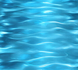 Obraz premium Blue wave Water background with sun glare bright light holiday sea playful and chaotic abstract illustration perfect for summer Background High quality 8k.generative ai 