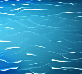 Blue wave Water background with sun glare bright light holiday sea playful and chaotic abstract illustration perfect for summer Background High quality 8k.generative ai	