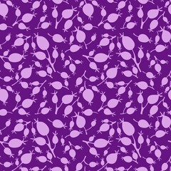 Autumn floral seamless dog-rose flower pattern for fabrics and linens