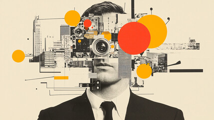 dada, collage, spending, over-consumption