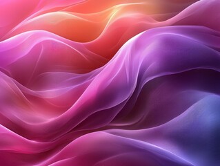 Obraz premium Abstract Purple and Pink Swirling Waves with Fine Texture