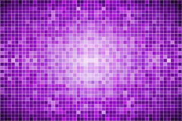 Symmetrical bright purple square mosaic pattern for textural background