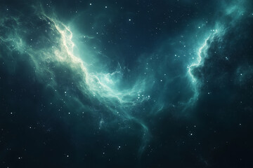 Fototapeta premium An abstract galaxy brimming with swirling energy and stars