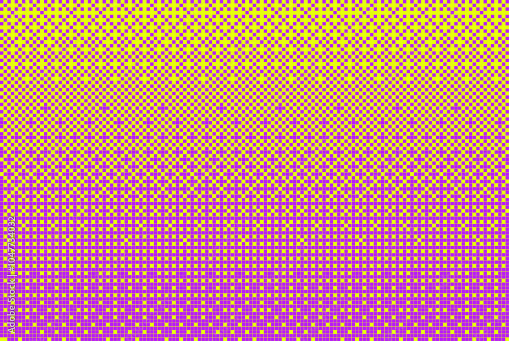 Leinwandbilder Retro futuristic background pixel pattern with bitmap game texture. Vector illustration for ugly sweater's day