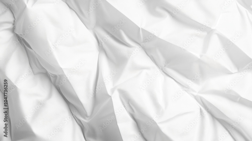 Poster A white fabric with a pattern of lines and dots