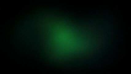 Obraz premium A deep green and black gradient with a grainy texture creates a dramatic and mysterious atmosphere, perfect for backgrounds, wallpapers, and banners