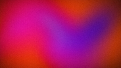 A vivid abstract gradient featuring bold transitions of red, pink, purple, and orange hues with a grainy texture, perfect for dynamic digital backgrounds and wallpapers