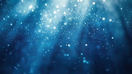 Obraz premium Sky, blue, gradient analog 35mm film backdrop, background, texture, wallpaper. Sparke, sparkling, shiny. Filter, template. Light or dust leak, abstract, retro, vintage, blurred, rays