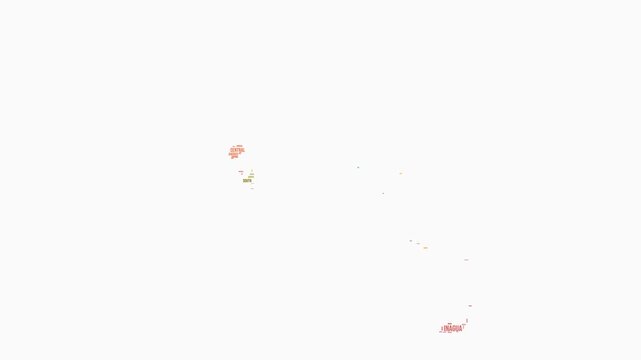 Bahamas regions word cloud animation. Country logo animated video. Bahamas colored text cloud. Regions typography style motion graphics. Trending video.