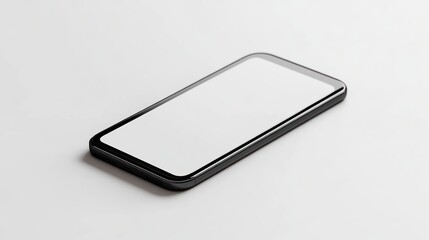 Smartphone Mockup with White Screen