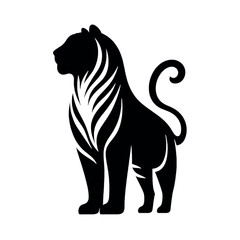 Tiger Silhouette Art