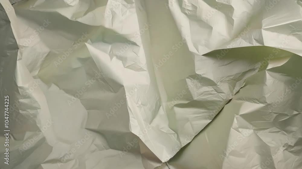 Poster A soft, textured background features crumpled paper with delicate folds and shadows. The neutral tones create a calm and artistic atmosphere, suitable for various designs.