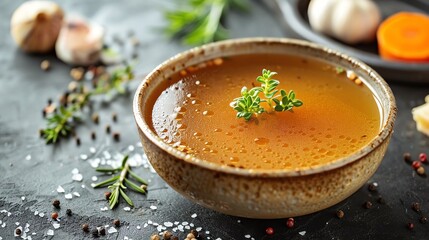 Wild Boar Trotter Bone Broth Hearty wild boar trotter bone broth simmering in a pot