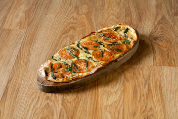 Delicious fast food, home made pizza, cheezy.