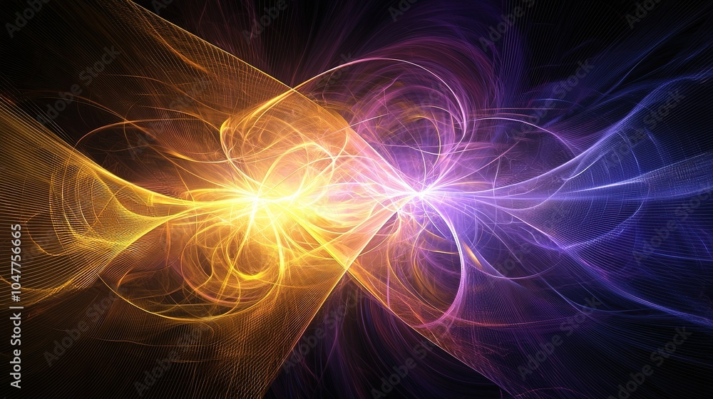 Poster vibrant swirling colors create a dynamic abstract pattern reminiscent of energy and movement in a da