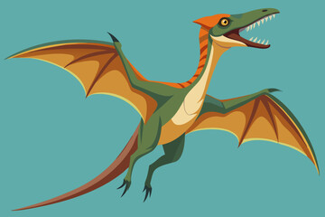 Pteranodon. A flying dinosaur from the Cretaceous era  © Jhanto