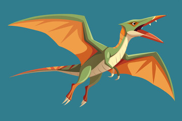 Pteranodon. A flying dinosaur from the Cretaceous era  © Jhanto