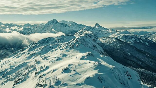 Mountains in winter