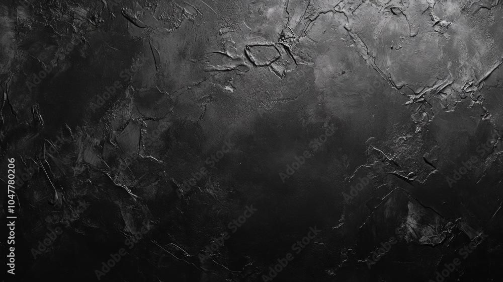 Poster a black background with a lot of texture and cracks