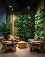 Eco-friendly office lounge