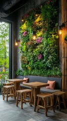 biophilic office lounge
