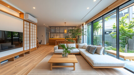 Zen Oasis: A Fusion of Japanese and Nordic Minimalism