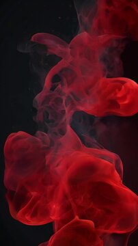red blood cells flowing into the water colorful lights HD resolution with hyper realistic nature ai generative 4K Background.