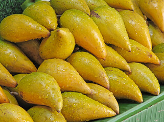 Canistel or Pouteria campechiana fruits  on market