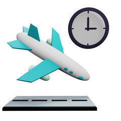 3 D Illustration of vacation time