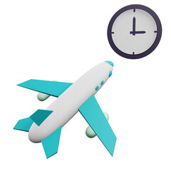 3 D Illustration of vacation time