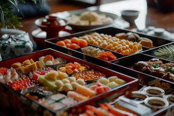 Fototapeta premium Japanese New Year Feast - Osechi Ryori