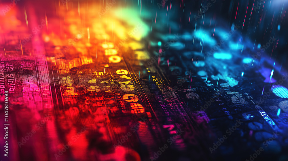 Poster sophisticated concept showcasing the interplay of global finance and currency networking