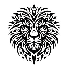 Fototapeta premium Lion Tatto tribal.eps