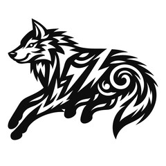 Obraz premium Wolf tatto sit.eps