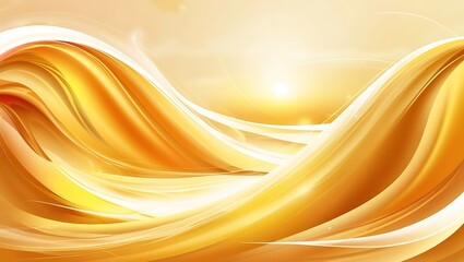 Fototapeta premium Abstract golden background with wave. Generative Ai.