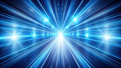 Symmetrical high speed blue light streaks in tunnel effect