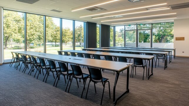 Modern Conference Room with Abundant Natural Light