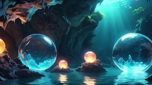 earth and space colorful lights HD resolution with hyper realistic nature ai generative 4K Background.