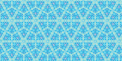 Geometric Pattern: Icy Reflection